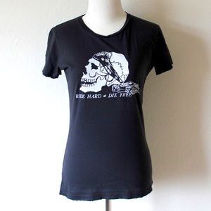 Bandit brand skull tee. M
